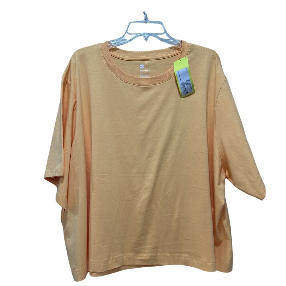 All in Motion Women's Yellow T-Shirt - Plus Size 3X